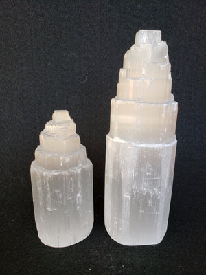 Selenite Small Pointed Tower Brings The Energy of Peace, Calmness and Clarity.