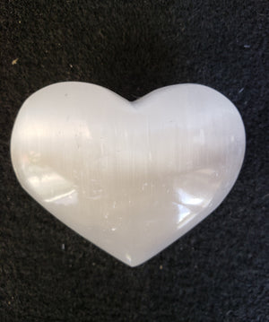 Luminescent Selenite Heart Brings the Energy of Peace, Calmness and Clarity.