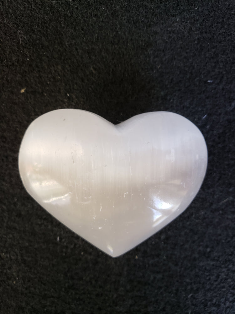 Luminescent Selenite Heart Brings the Energy of Peace, Calmness and Clarity.