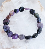 Charoite Beaded Bracelet on Elastic Cord is the Stone of Transformation.