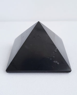 Shungite Large Pyramid Harmonizes Energy Within the Home or Office Space.